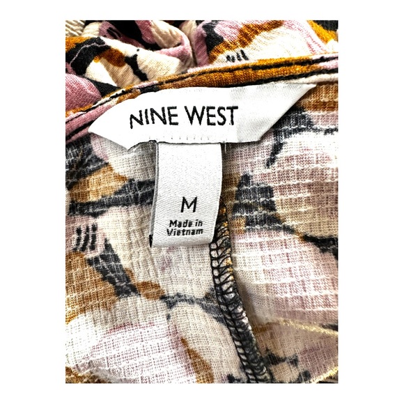 Nine West Cinched Waist Blouson Dress Size M - Picture 6 of 8